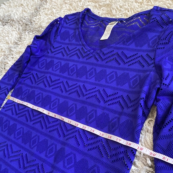 LL Bean Beach Cover Up Dress Blue Size Small - Picture 8 of 10